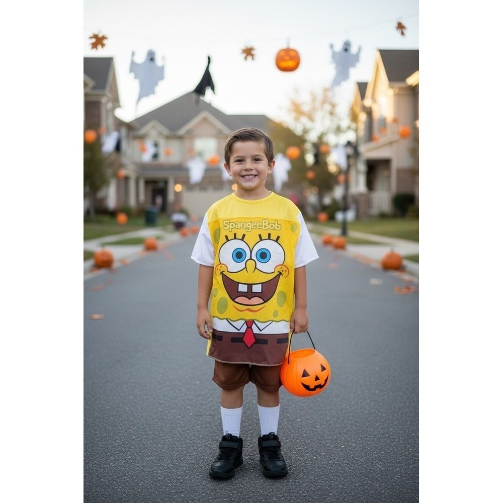 Rubie's SpongeBob SquarePants Child Costume Tunic & Pant Set Size 4-6 Halloween